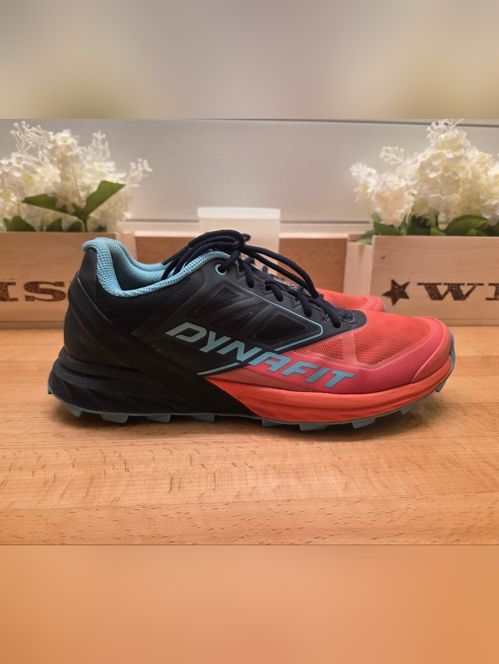 Dynafit Alpine W Trail Running Shoe Hot Coral/Blueberry Women's Size 9